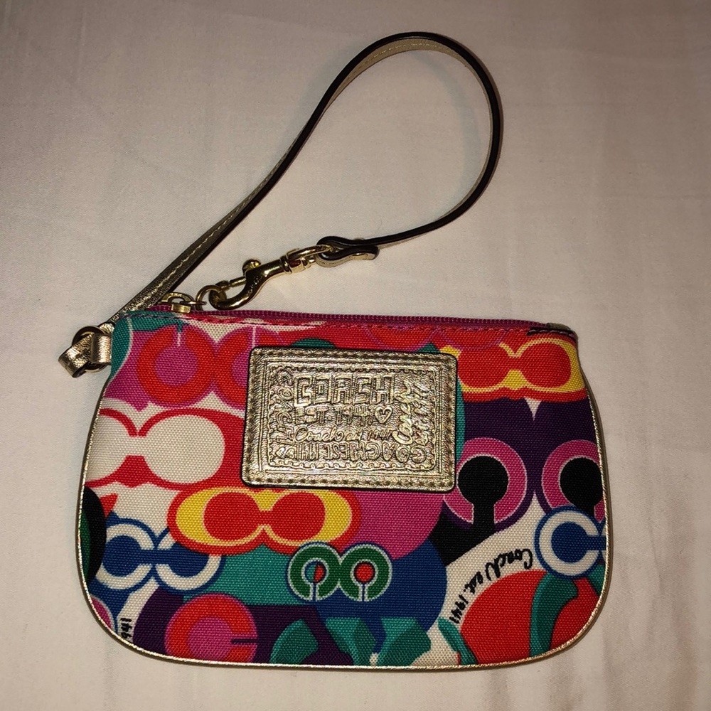 Coach Multi-Color Wristlet